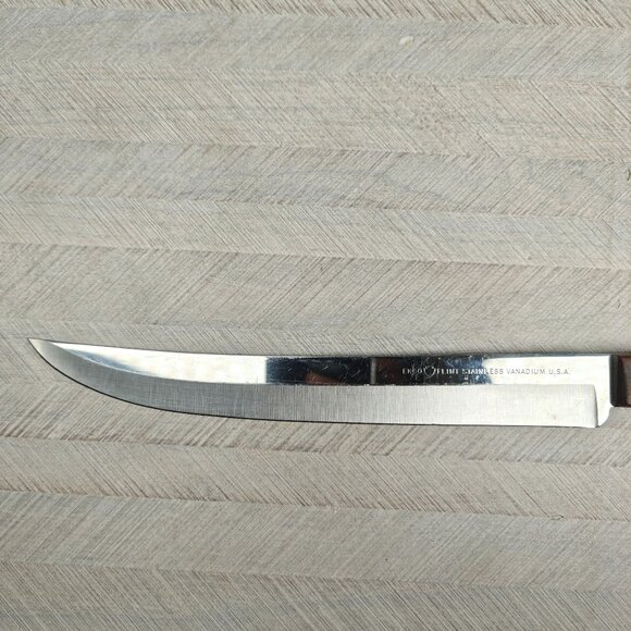 Ekco Flint Stainless Vanadium Carving Slicing Knife With Wood Handle - Picture 4 of 7
